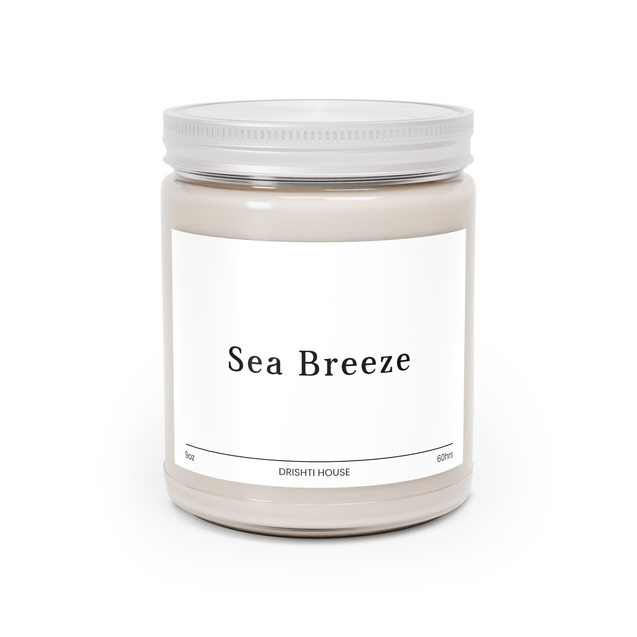 9oz Natural Scented Candles - Sea Breeze Scent