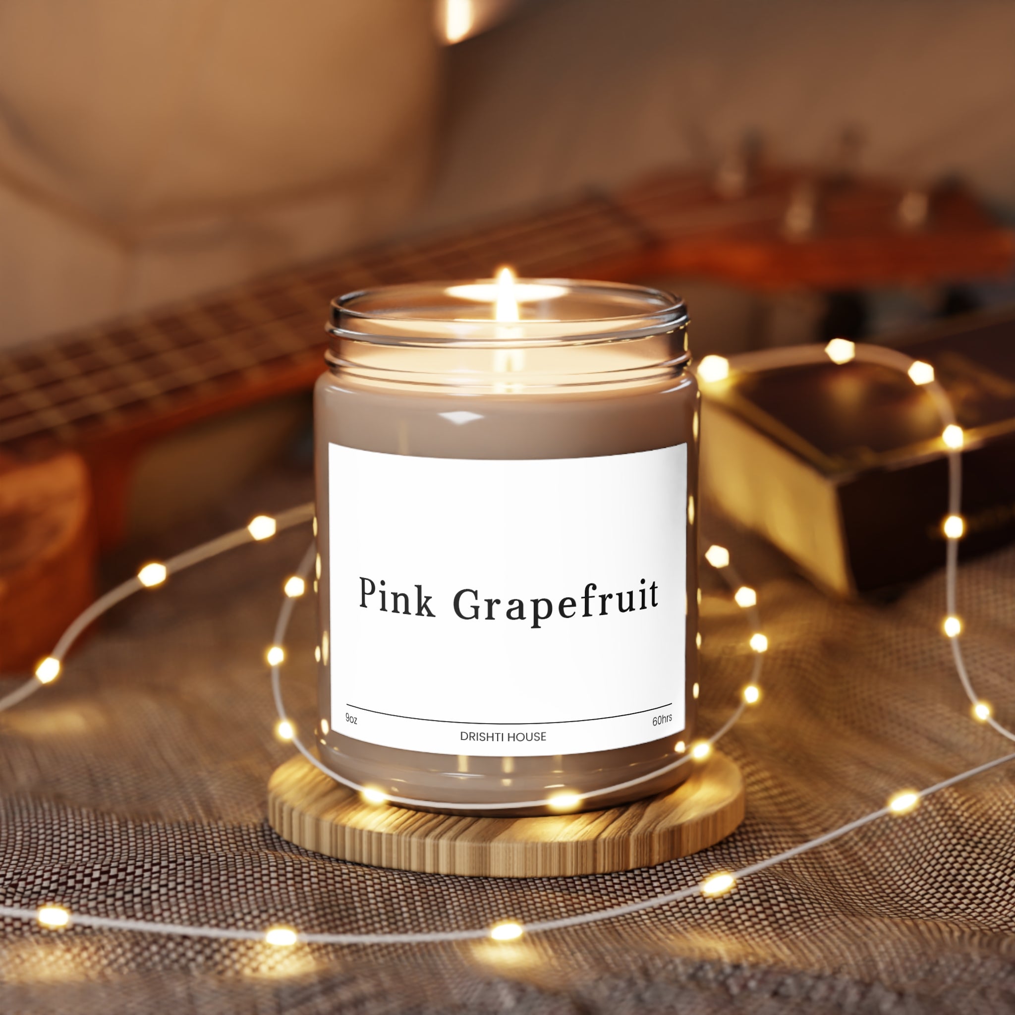 9oz Natural Scented Candles - Pink Grapefruit Scent
