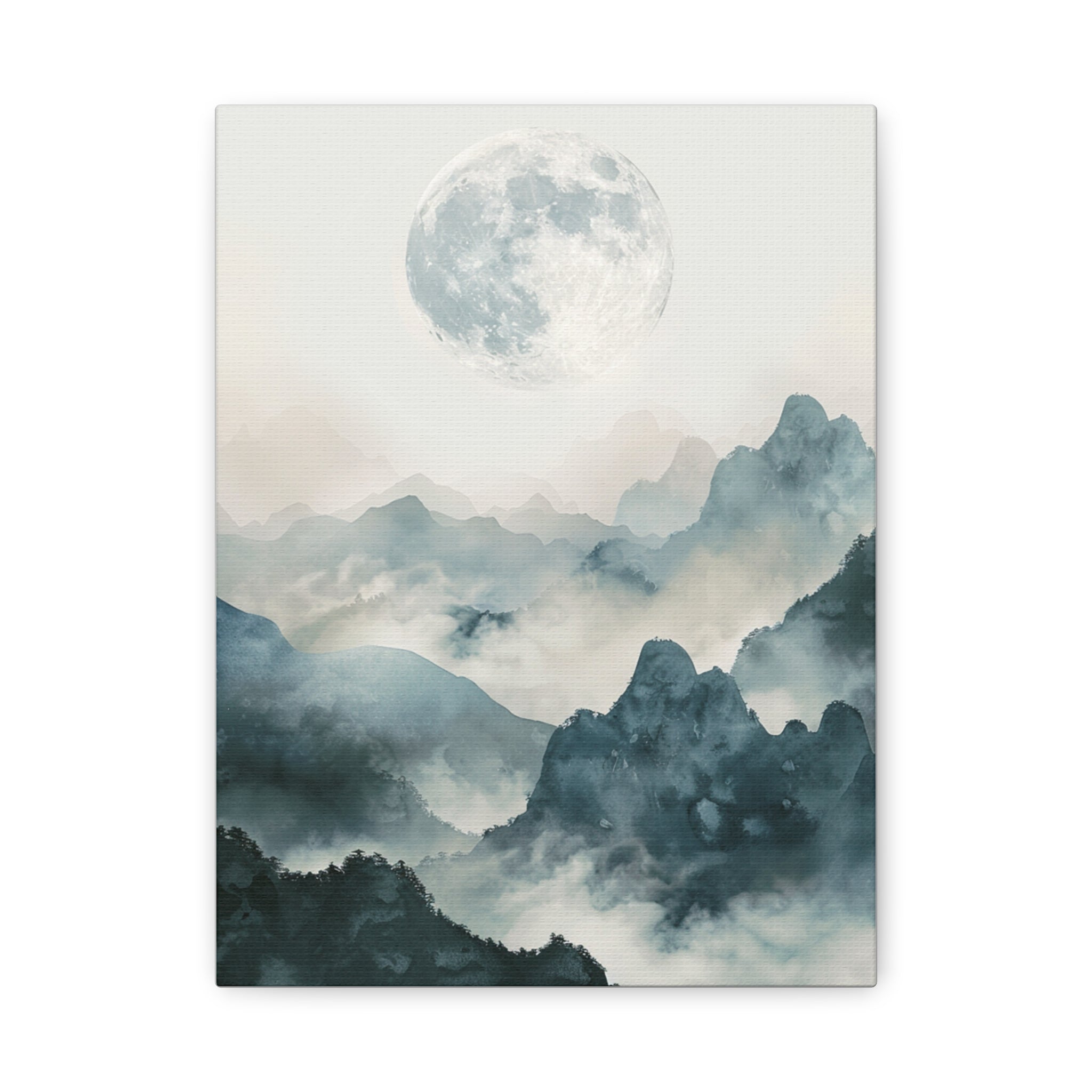 Full Blue Moon - Matte Canvas, Stretched, 1.25"