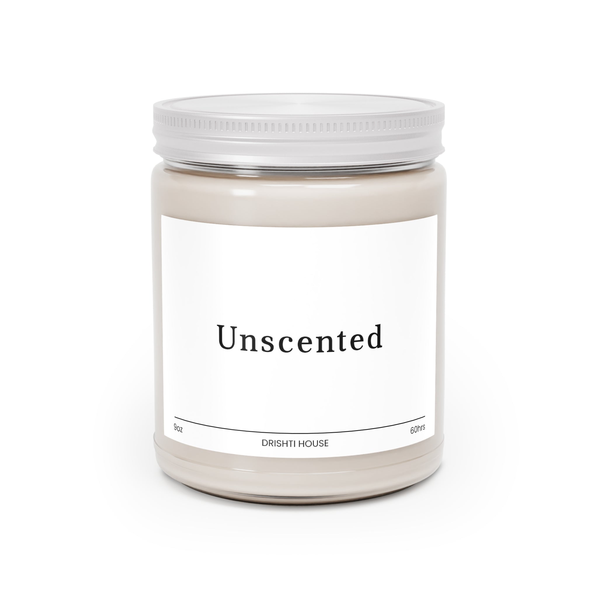 9oz Natural Scented Candles - Unscented