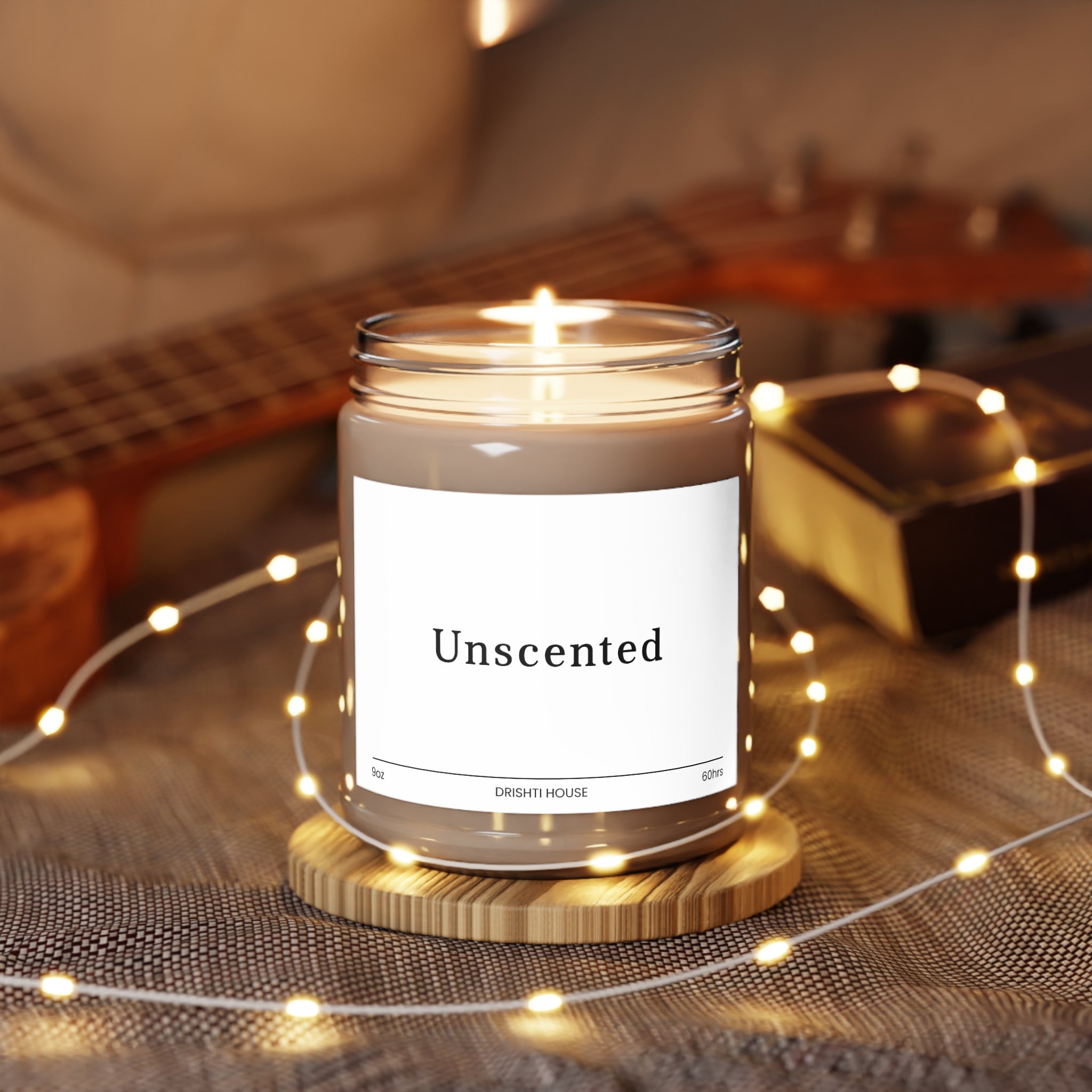 9oz Natural Scented Candles - Unscented