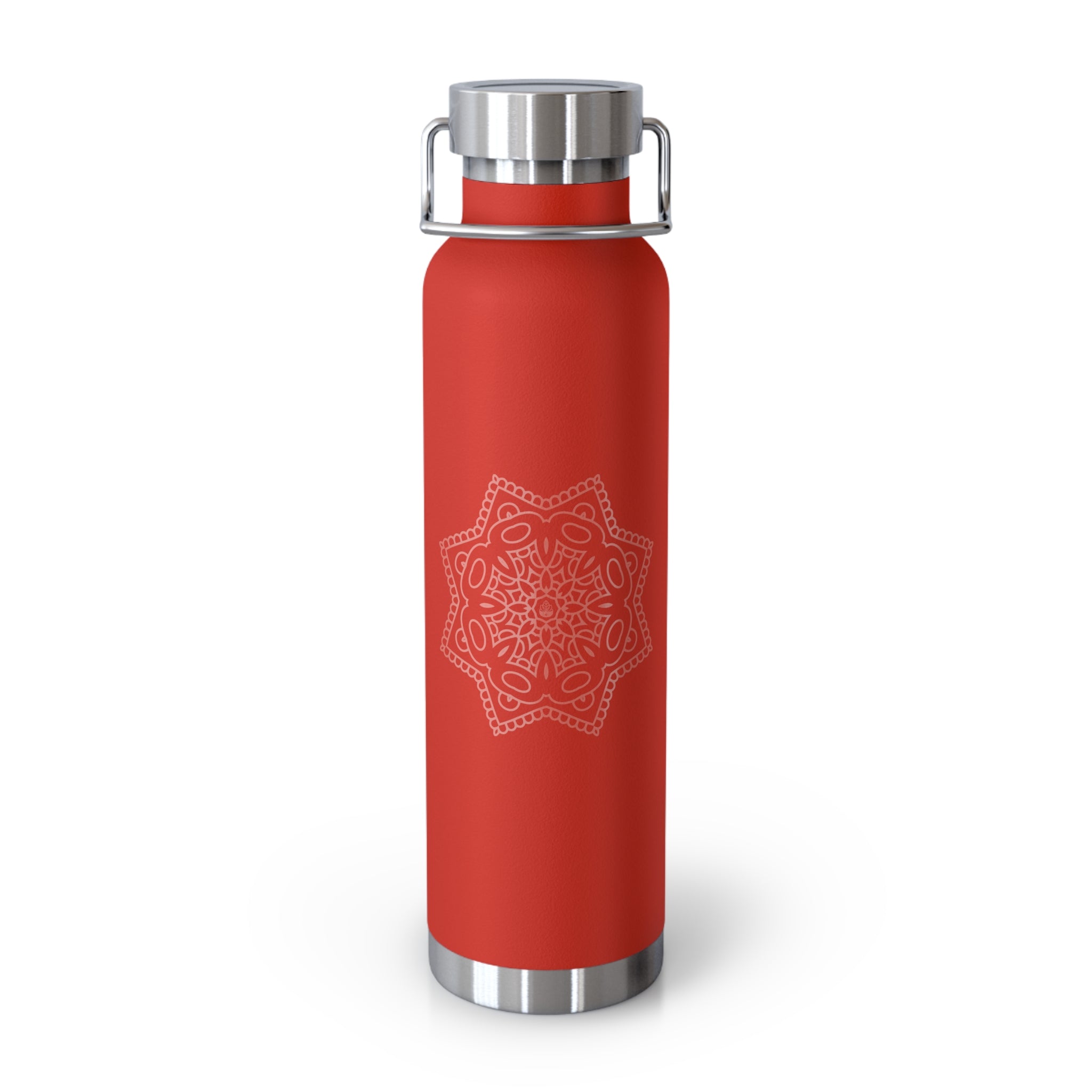 Crimson Mandala - Copper Vacuum Insulated Bottle, 22oz