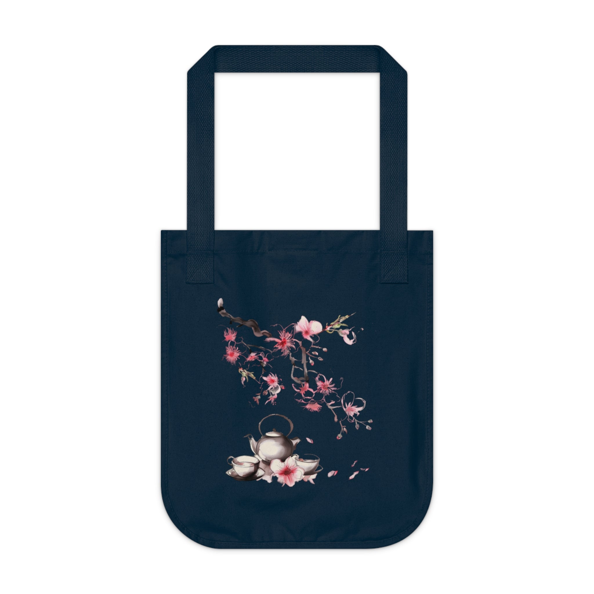 Cherry Blossom Dreams Organic Cotton Canvas Tote Bag