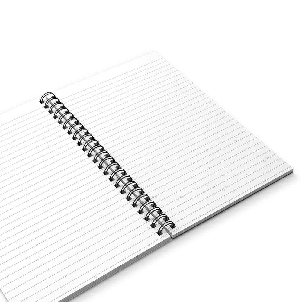 Black/White Spiral Journal - Lined