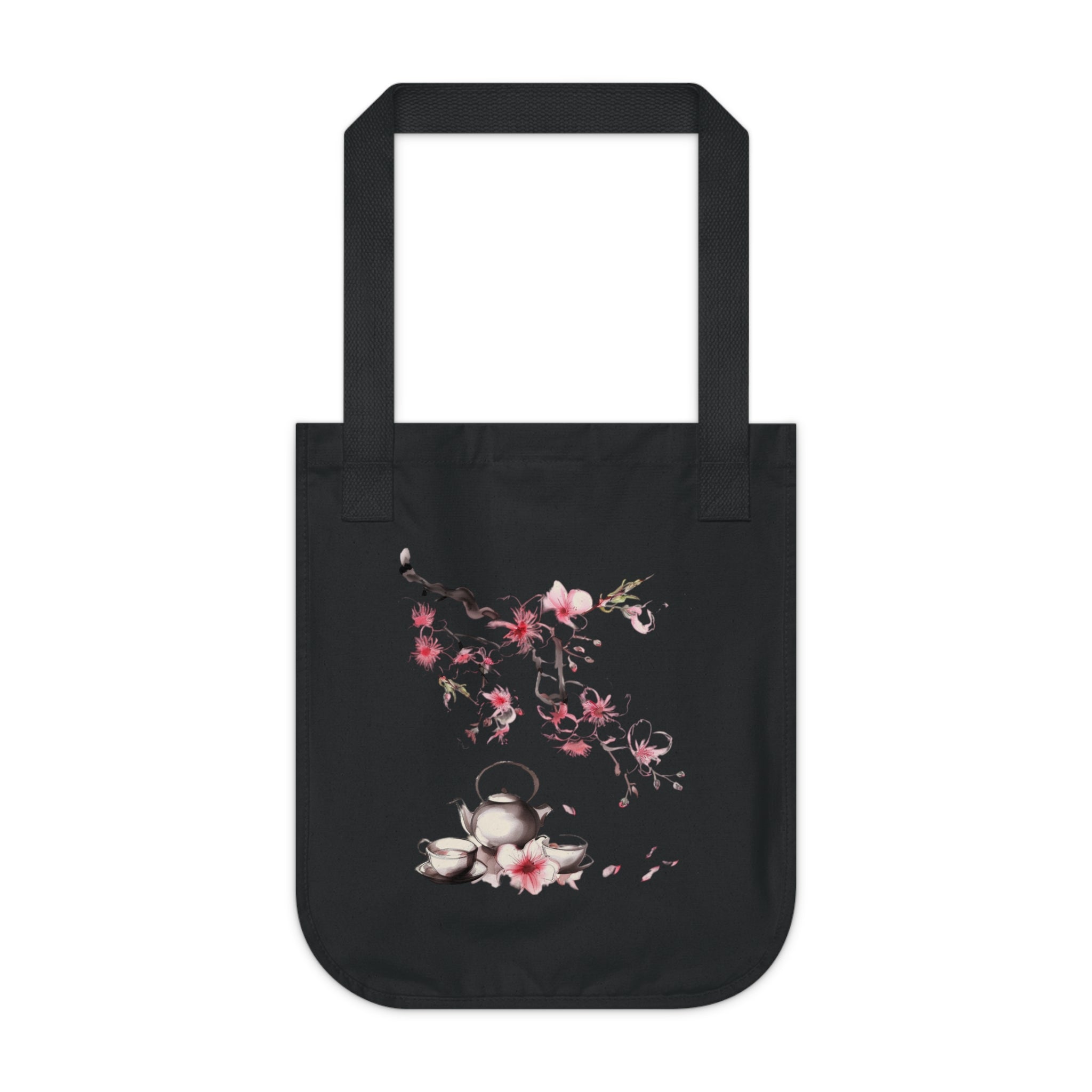 Cherry Blossom Dreams Organic Cotton Canvas Tote Bag