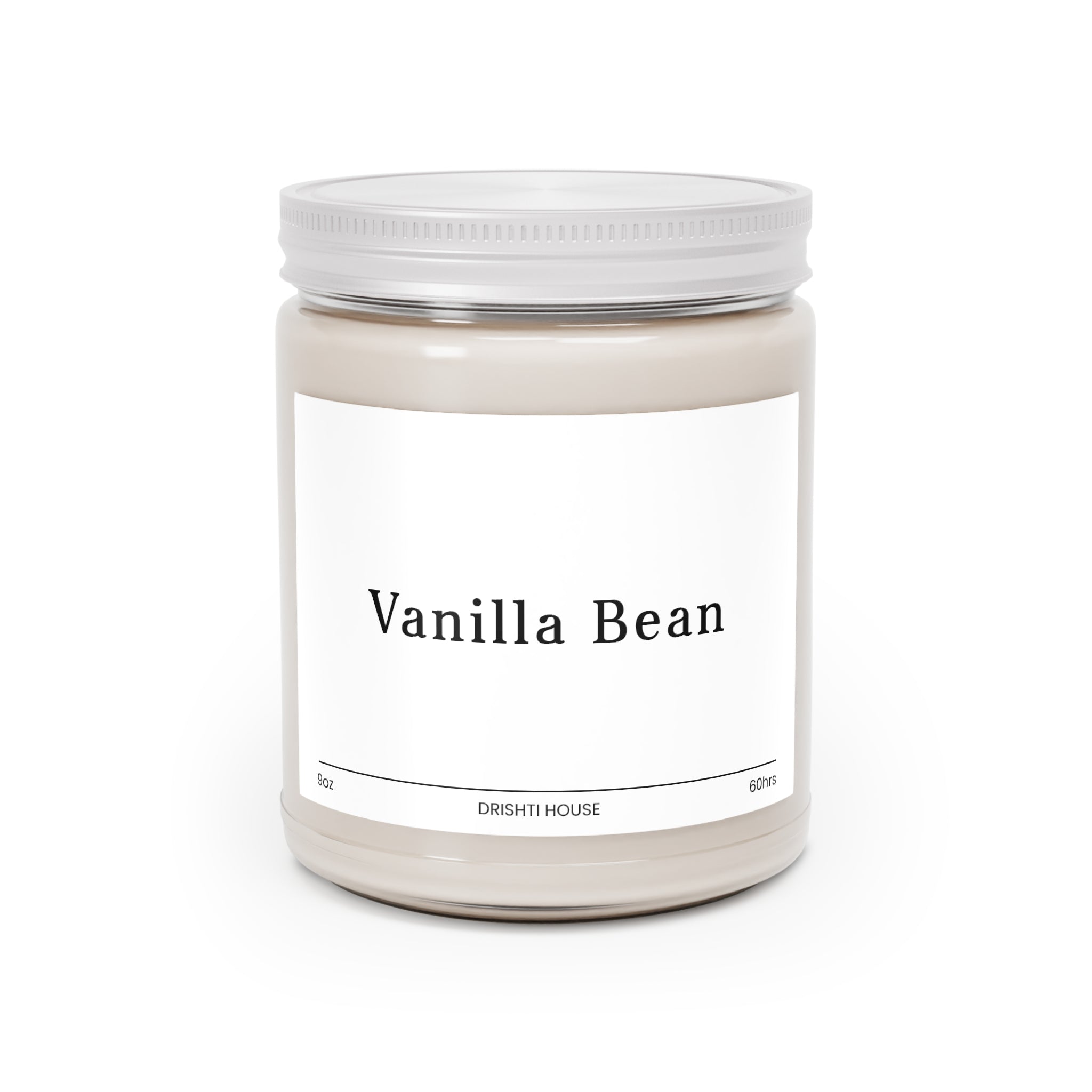 9oz Natural Scented Candles  - Vanilla Bean Scent