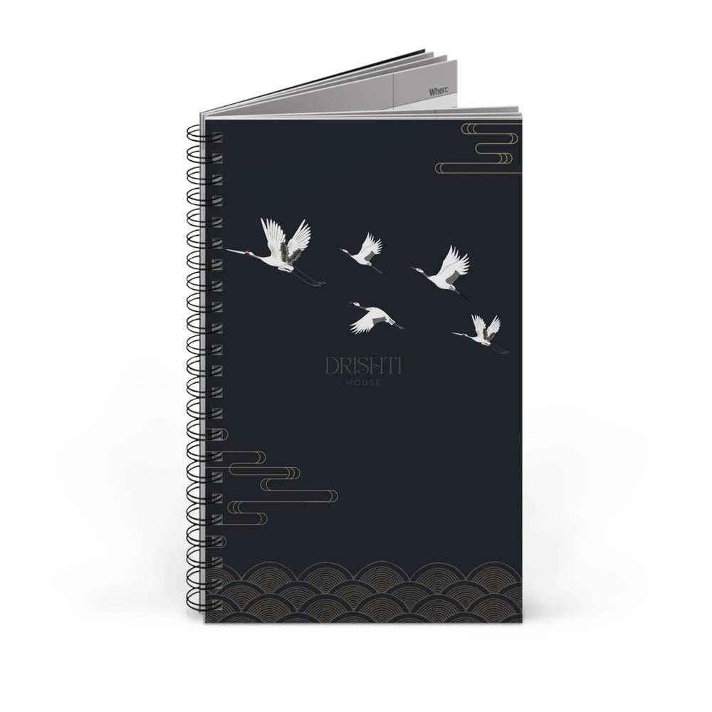 Black/White Spiral Journal - Task