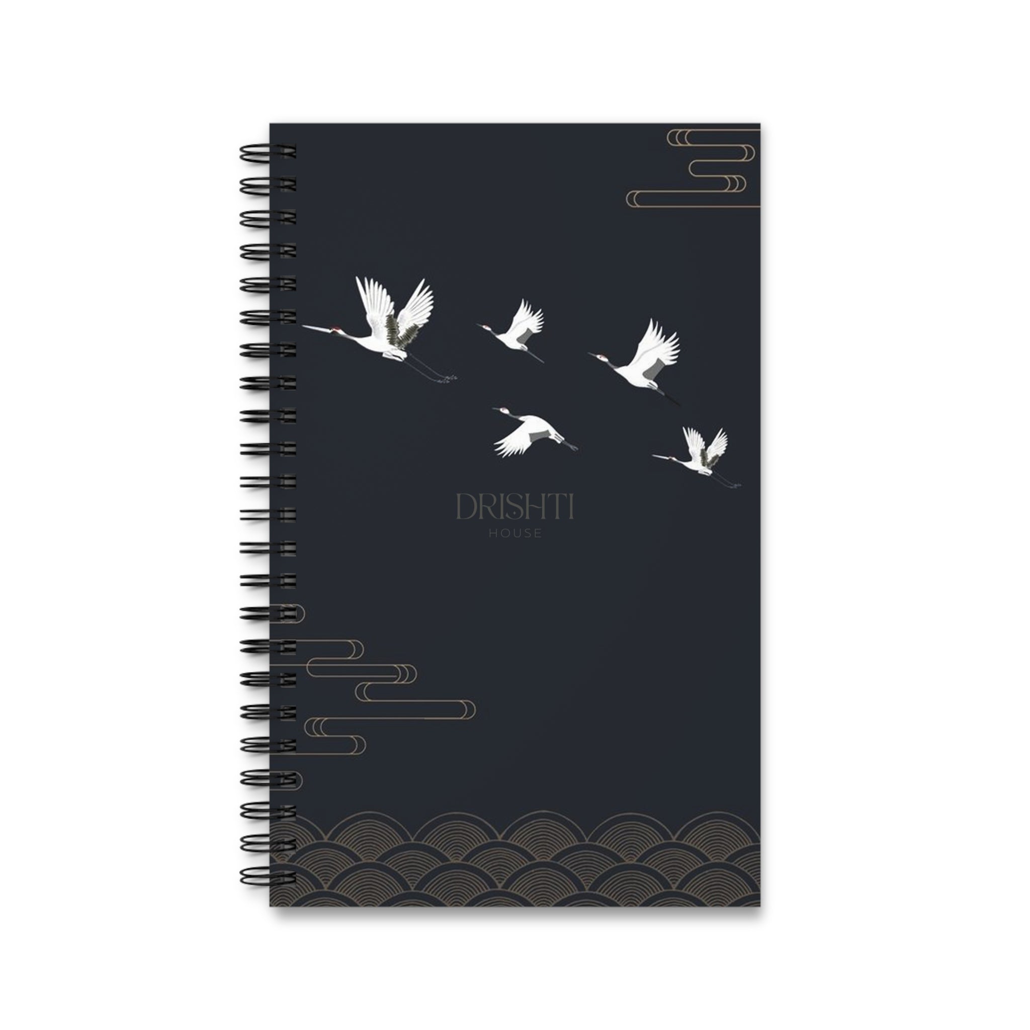 Black/White Spiral Journal - Task