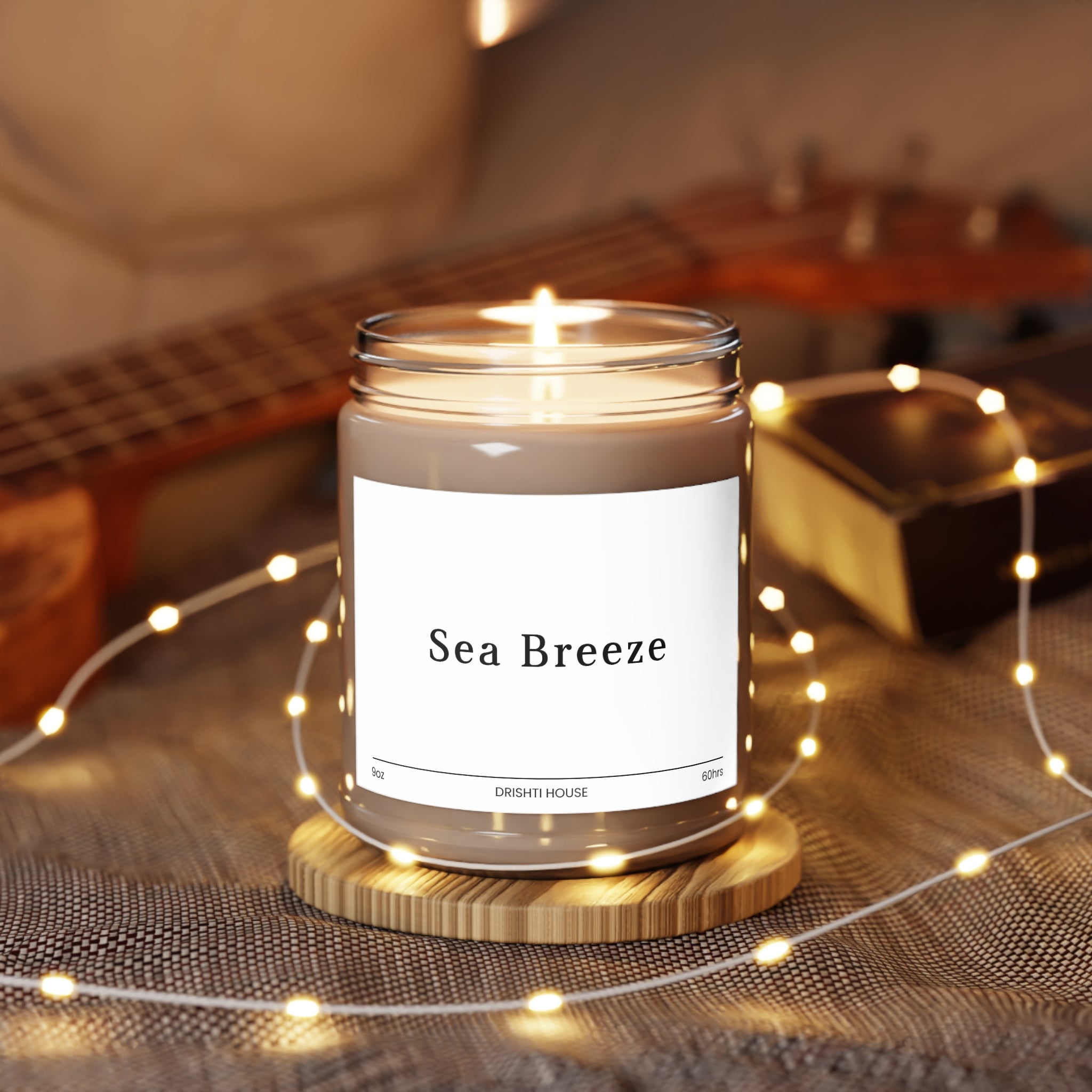 9oz Natural Scented Candles - Sea Breeze Scent