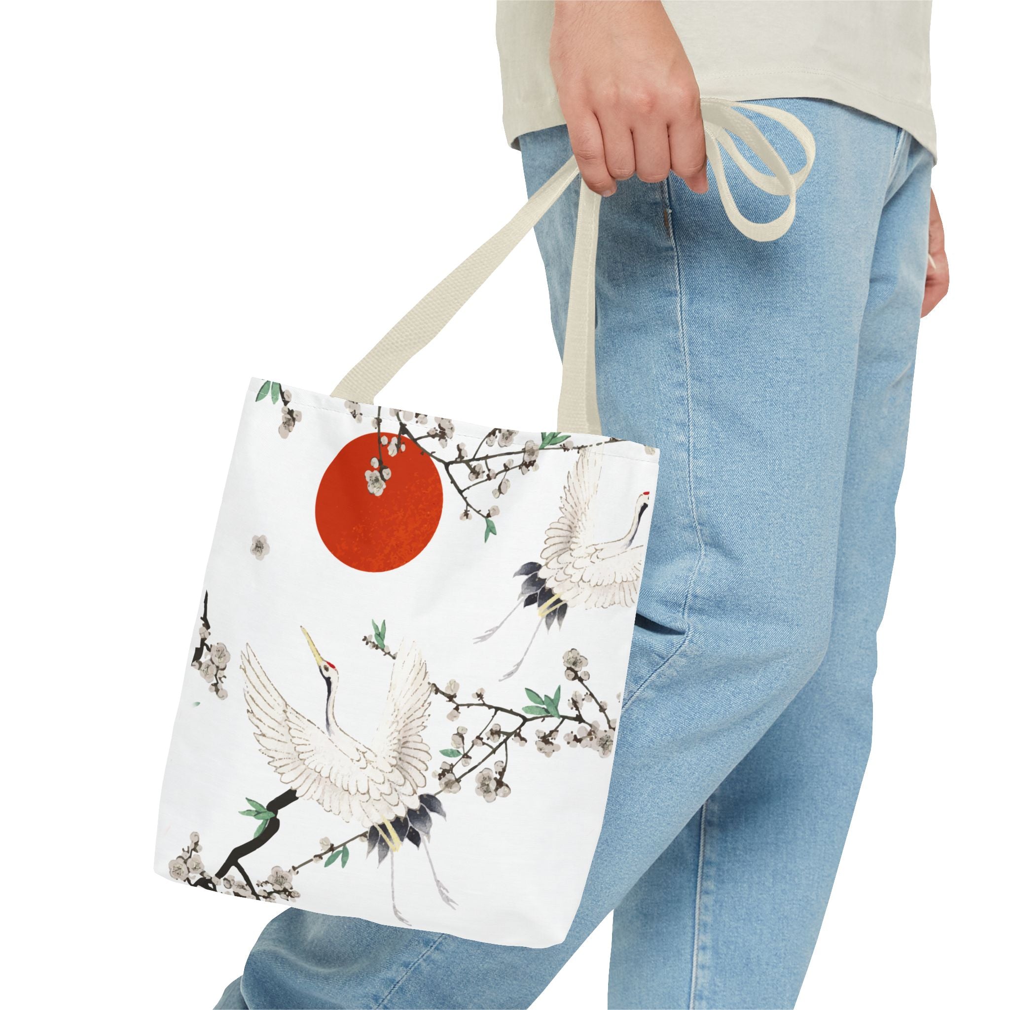 Dancing of the cranes-Tote Bag (AOP)