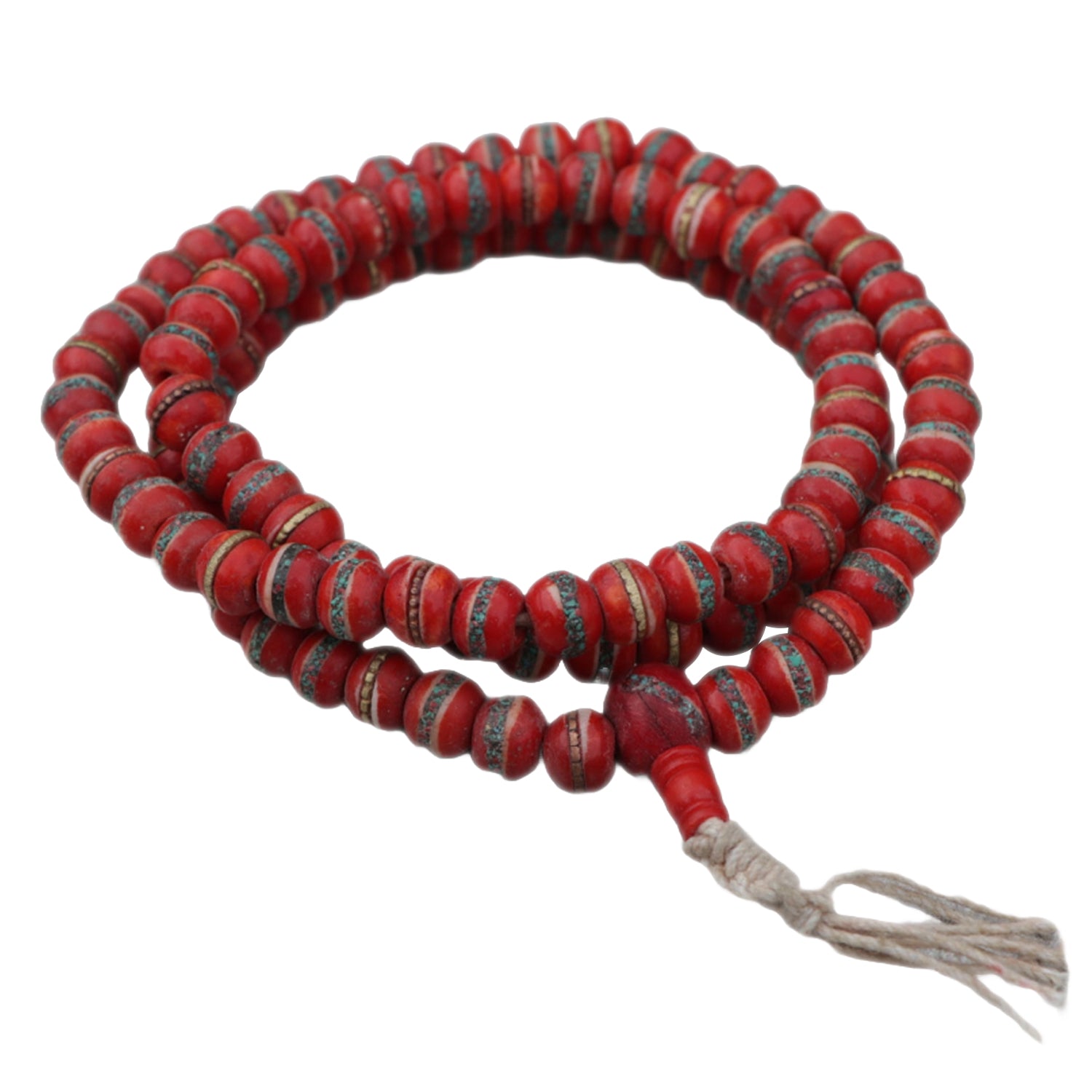 Fiery Spirit Yak Bone Mala