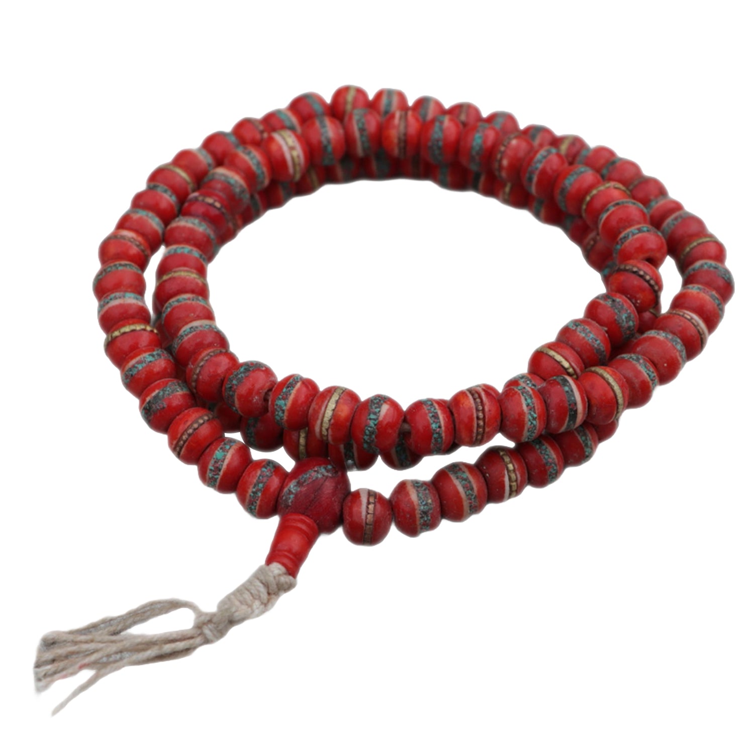 Fiery Spirit Yak Bone Mala