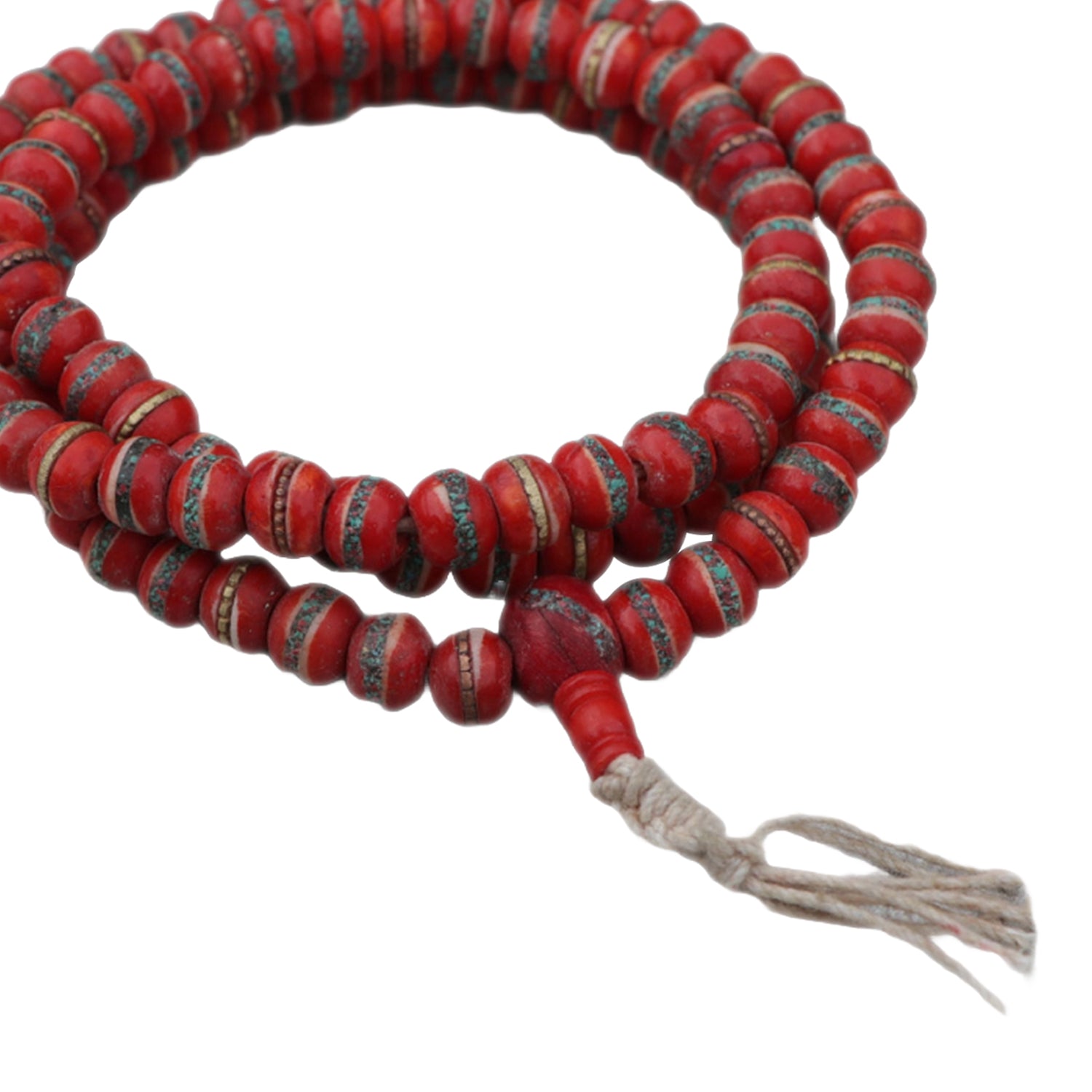 Fiery Spirit Yak Bone Mala
