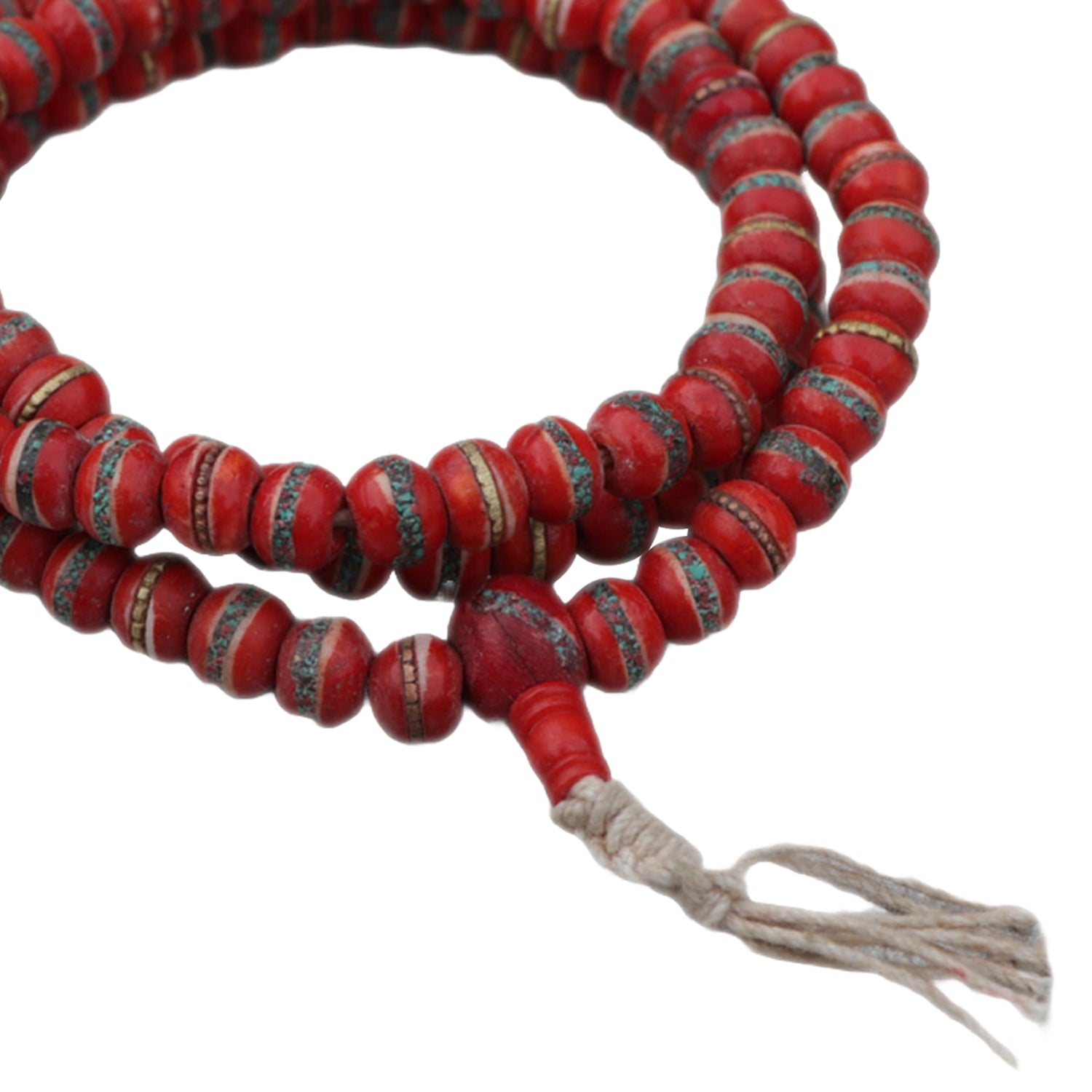 Fiery Spirit Yak Bone Mala