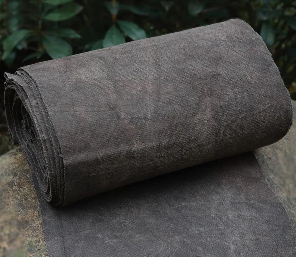 Charcoal Plant Dye Cotton Fabric (Sizing Options)
