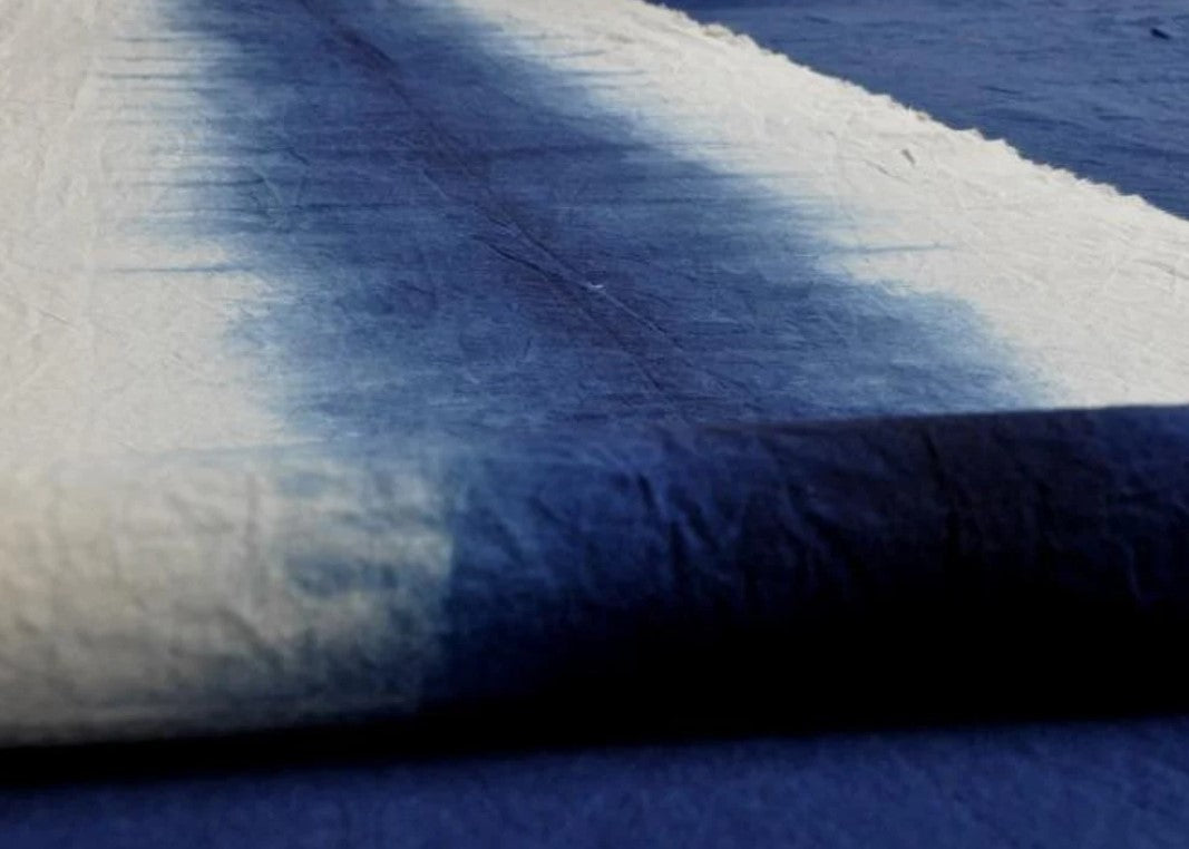 Blue Seismic Wave Fabric
