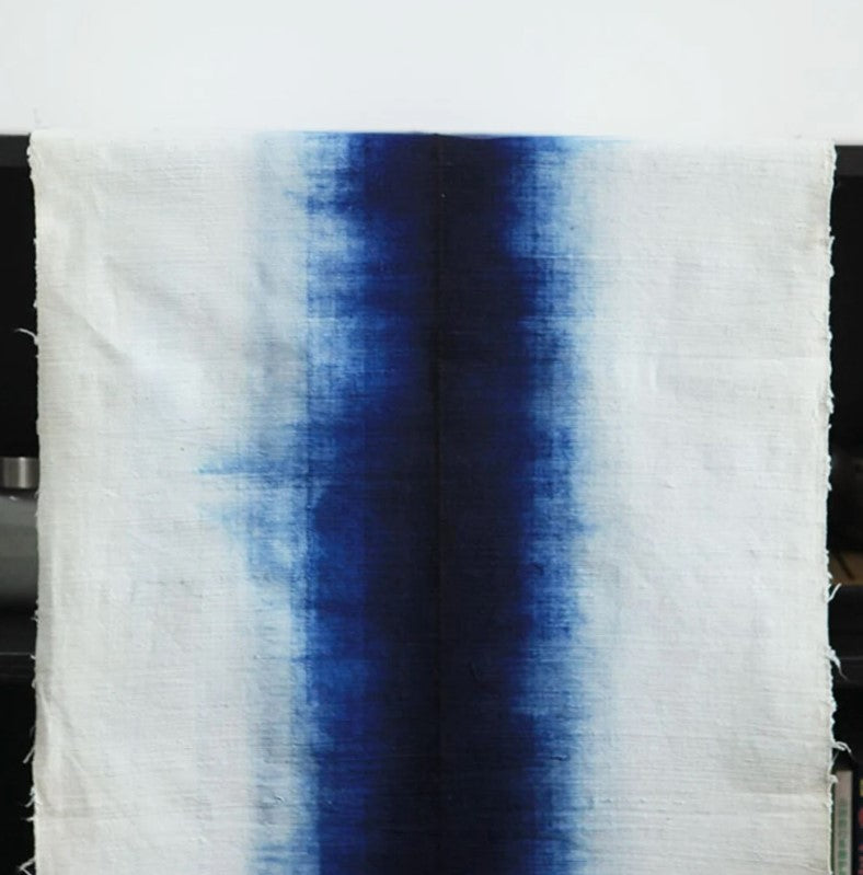 Blue Seismic Wave Fabric